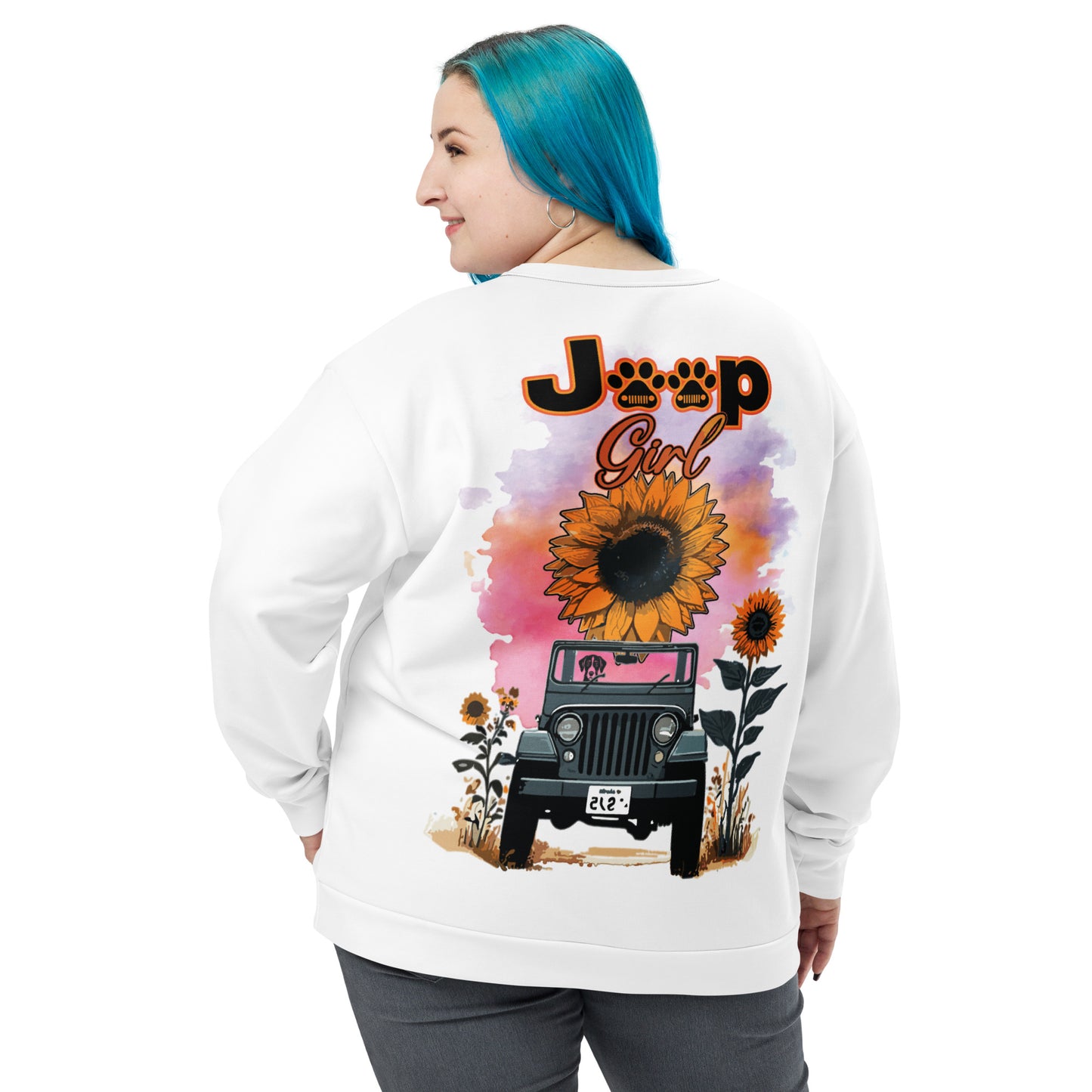 Unisex Sweatshirt Jeep Girl 3