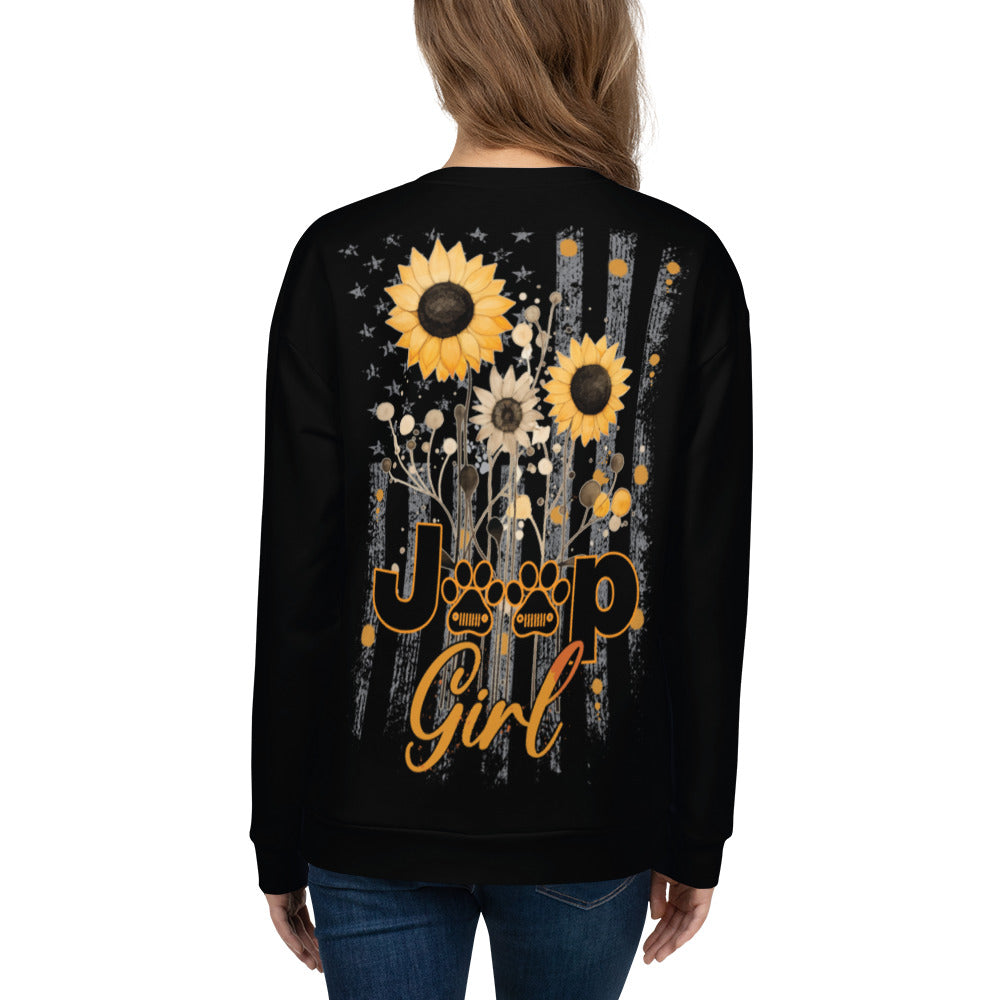 Unisex Sweatshirt Jeep Girl VERSION 3B