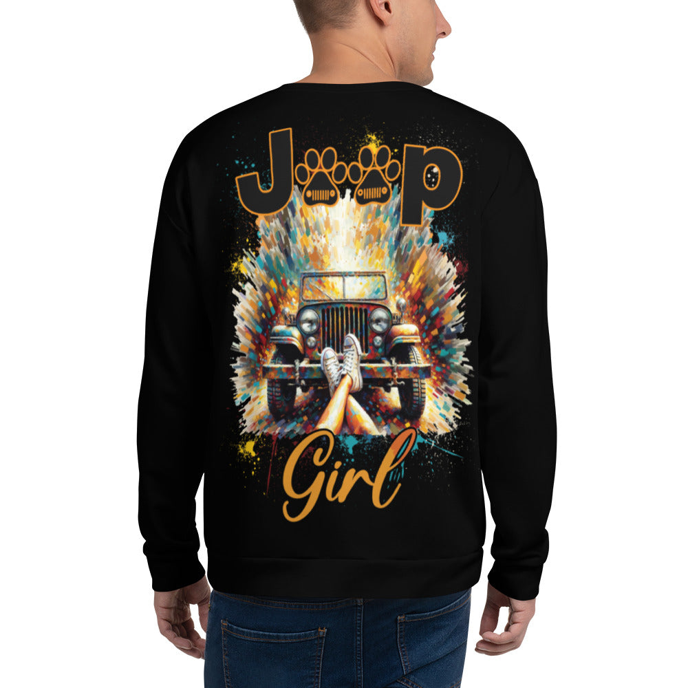 Unisex Sweatshirt Jeep Girl 4