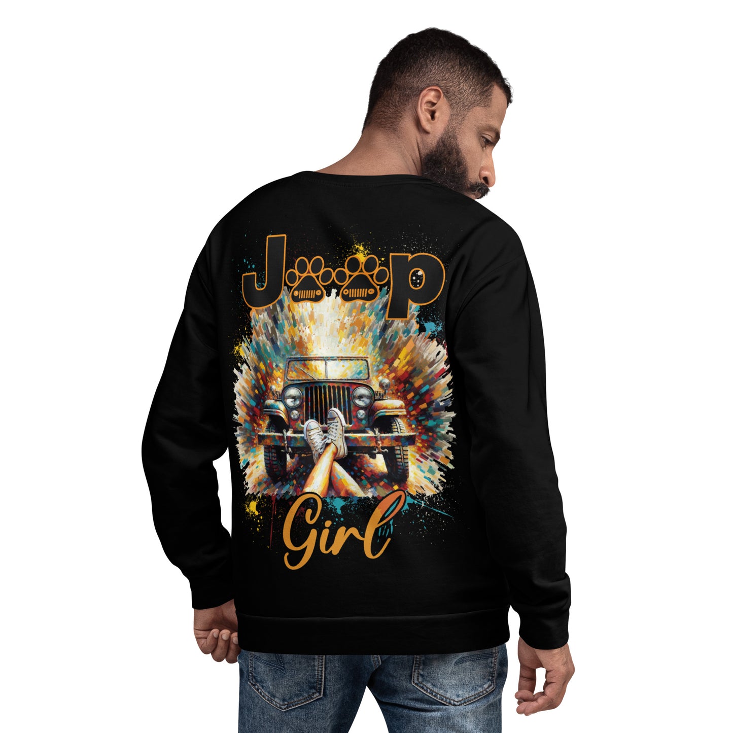 Unisex Sweatshirt Jeep Girl 4