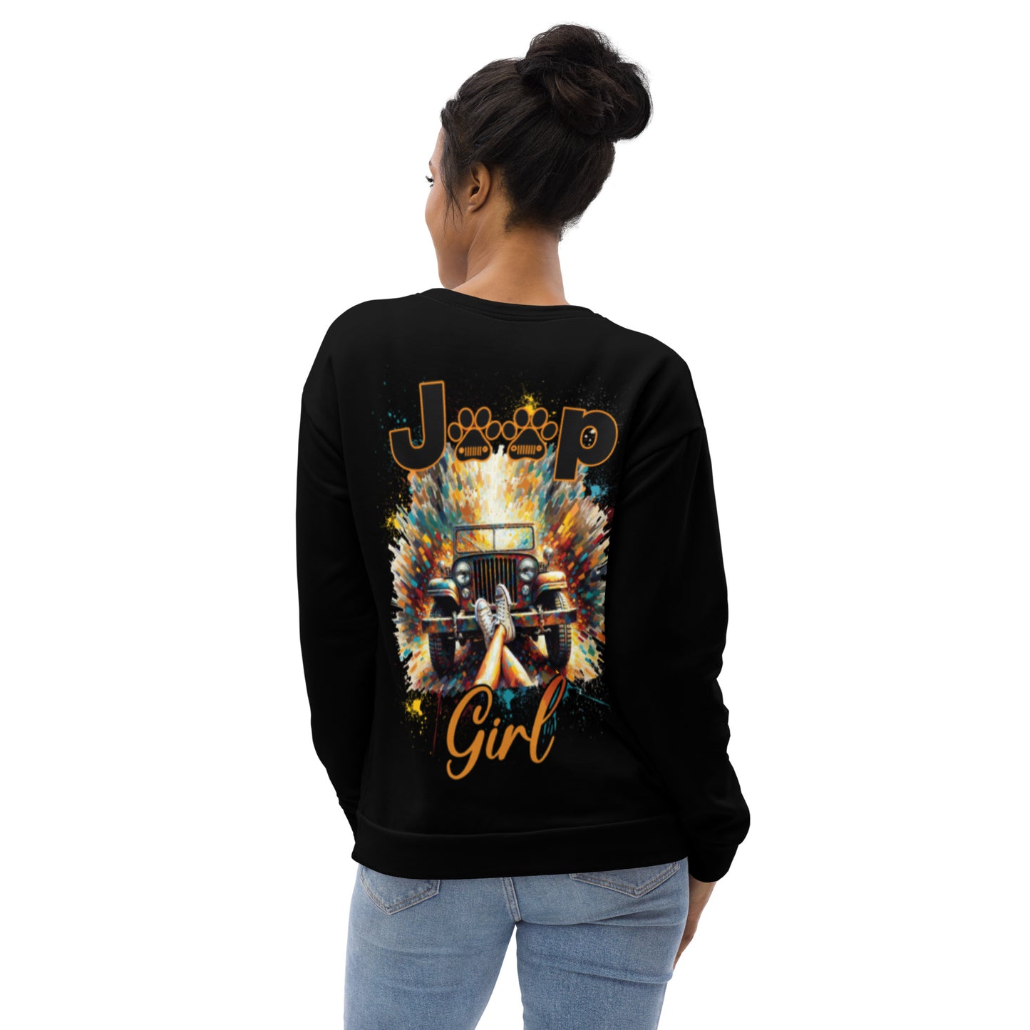 Unisex Sweatshirt Jeep Girl 4