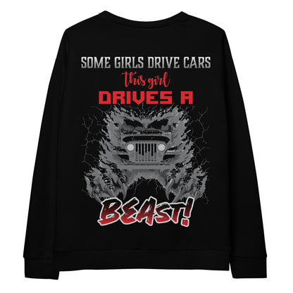 Unisex Sweatshirt Some Girl drives cars This girl drives A BEAST