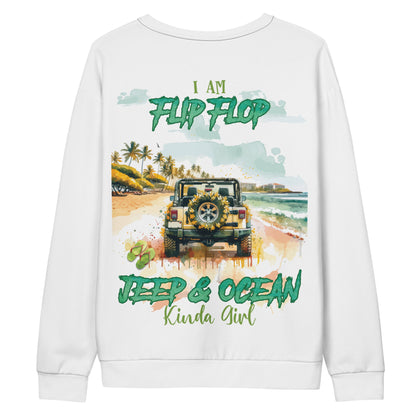 Unisex Sweatshirt I am Flip Flop JEEP AND OCEAN