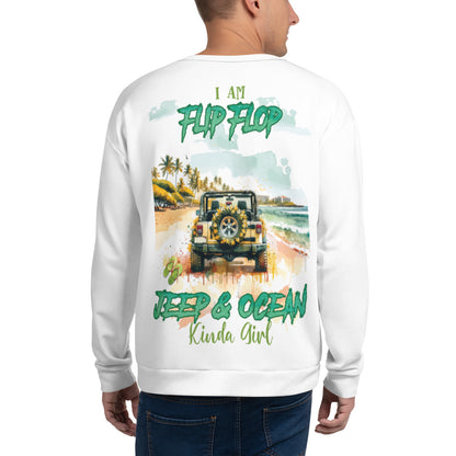 Unisex Sweatshirt I am Flip Flop JEEP AND OCEAN