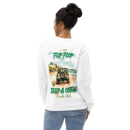 Unisex Sweatshirt I am Flip Flop JEEP AND OCEAN