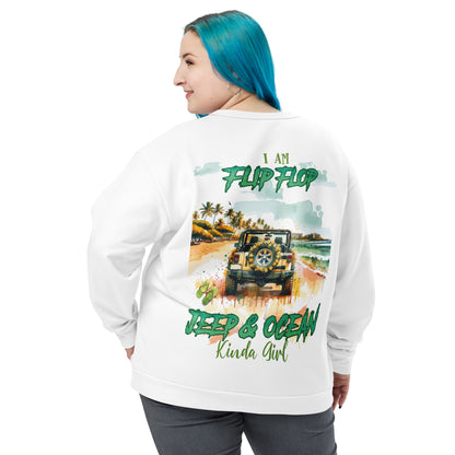 Unisex Sweatshirt I am Flip Flop JEEP AND OCEAN