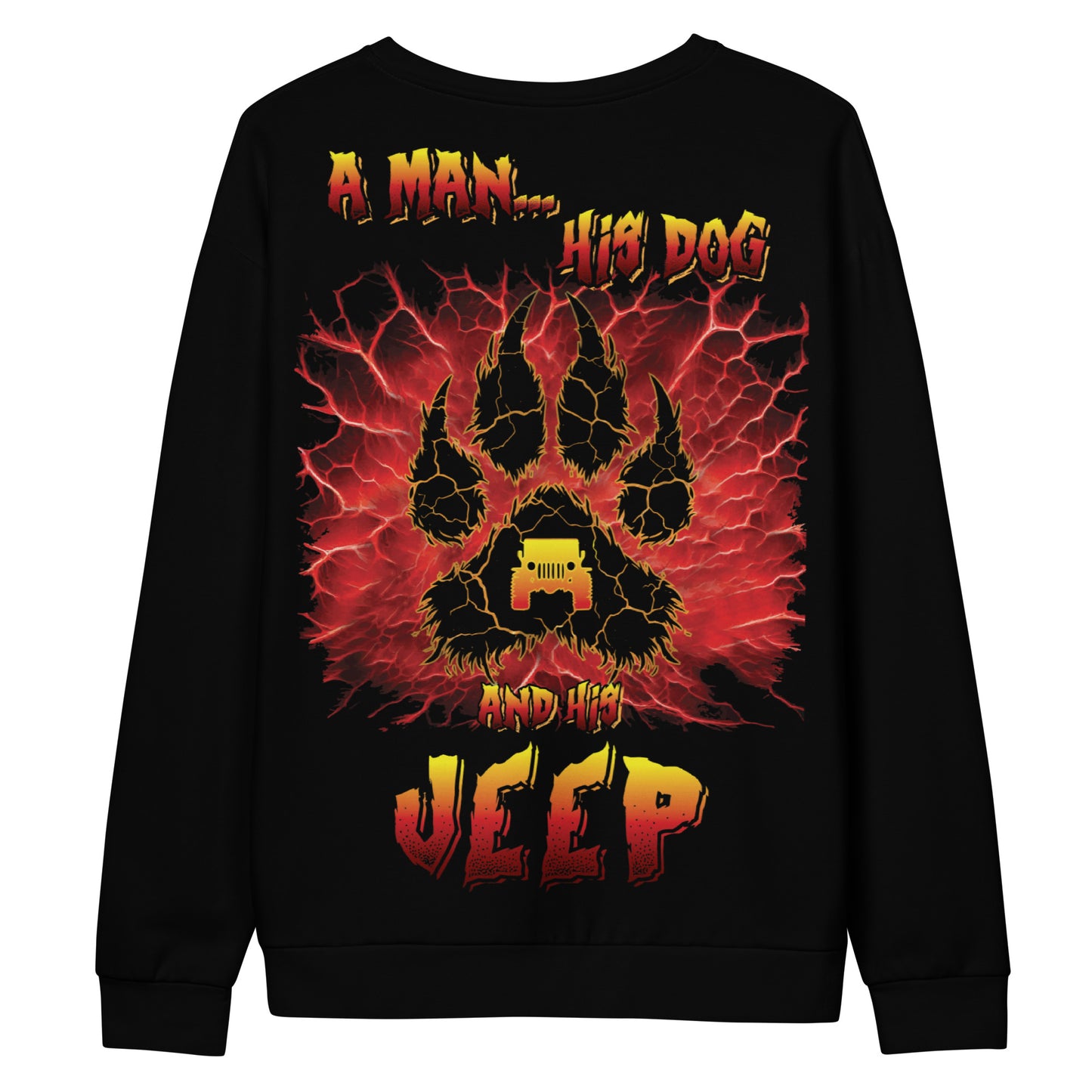 Unisex Sweatshirt A man his dog and his JEEP 2