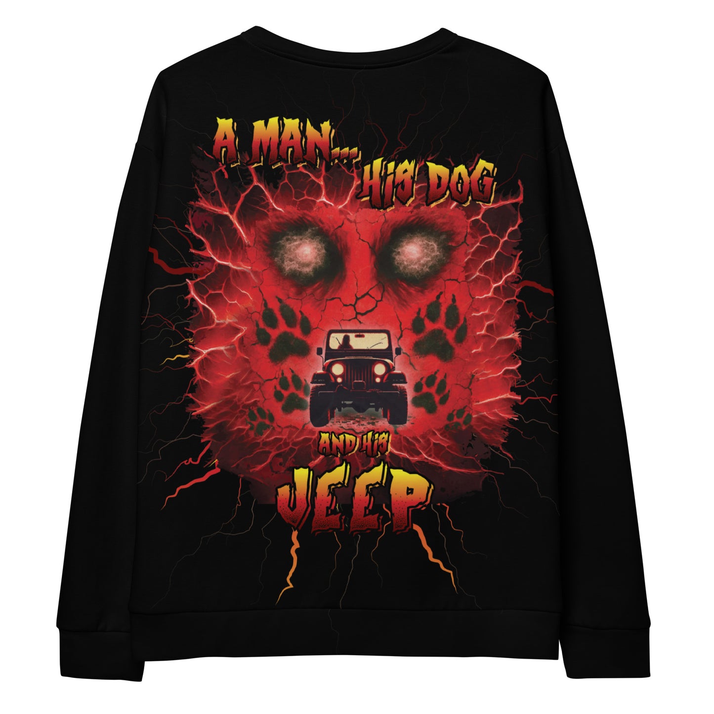 Unisex Sweatshirt A man his dog and his JEEP 3