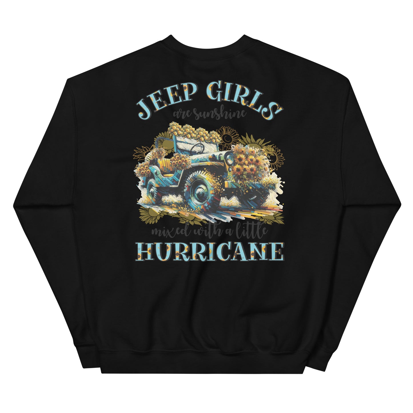 Unisex Sweatshirt Jeep Girl Hurricane