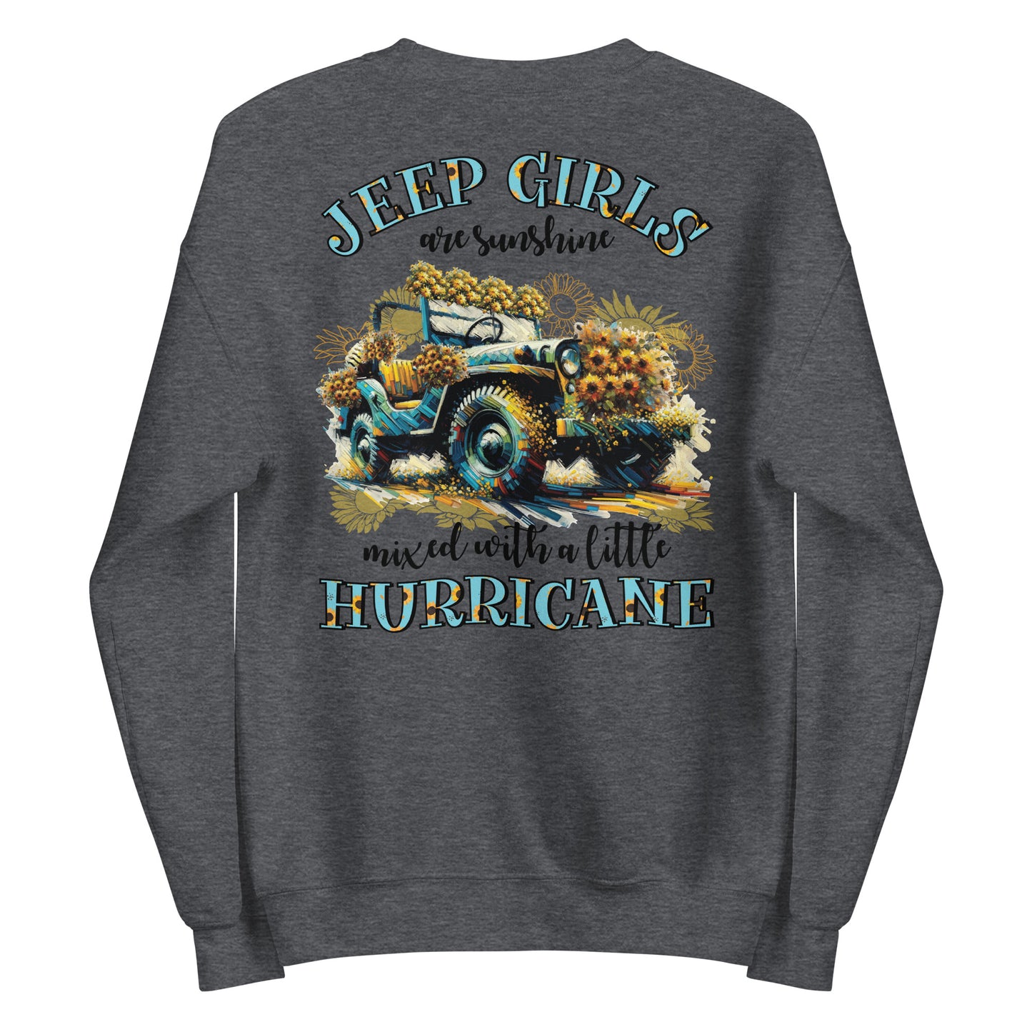 Unisex Sweatshirt Jeep Girl Hurricane