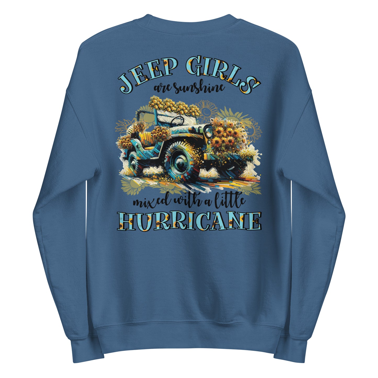 Unisex Sweatshirt Jeep Girl Hurricane