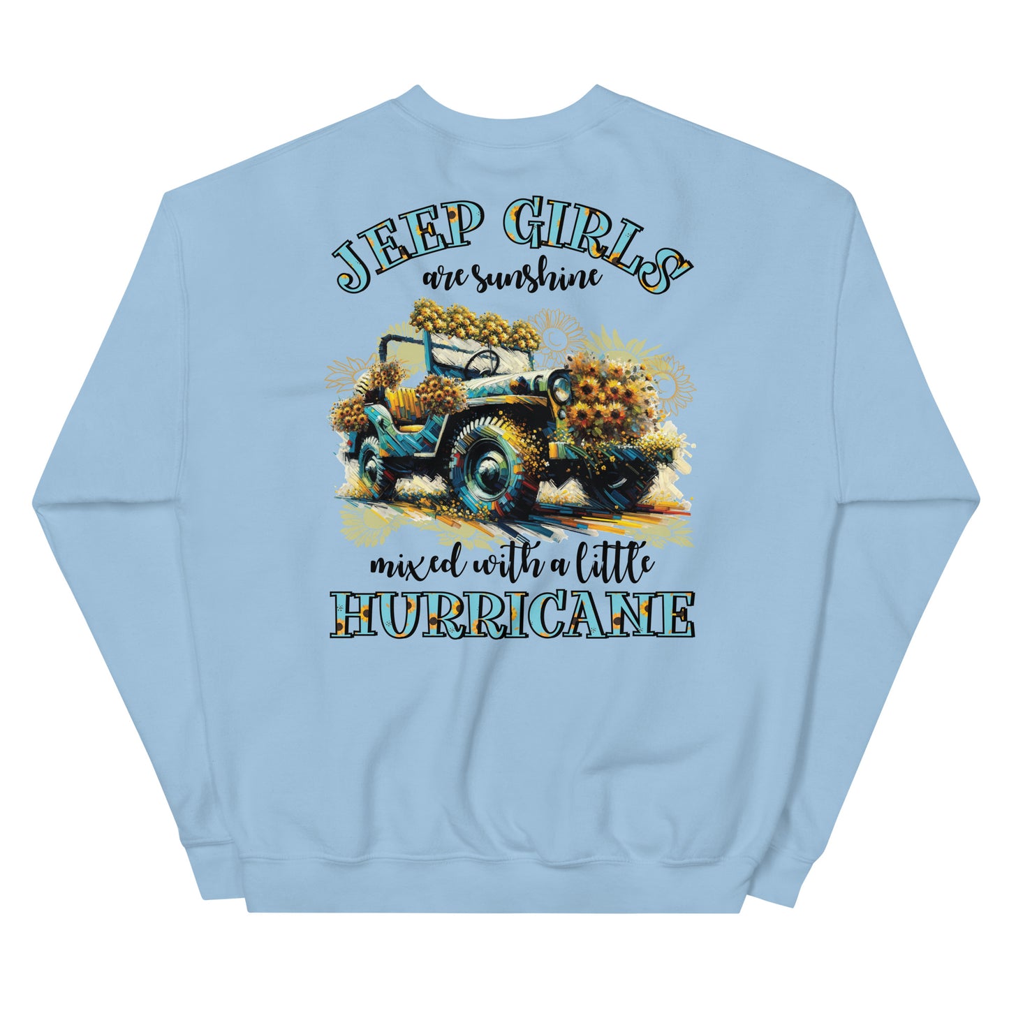 Unisex Sweatshirt Jeep Girl Hurricane