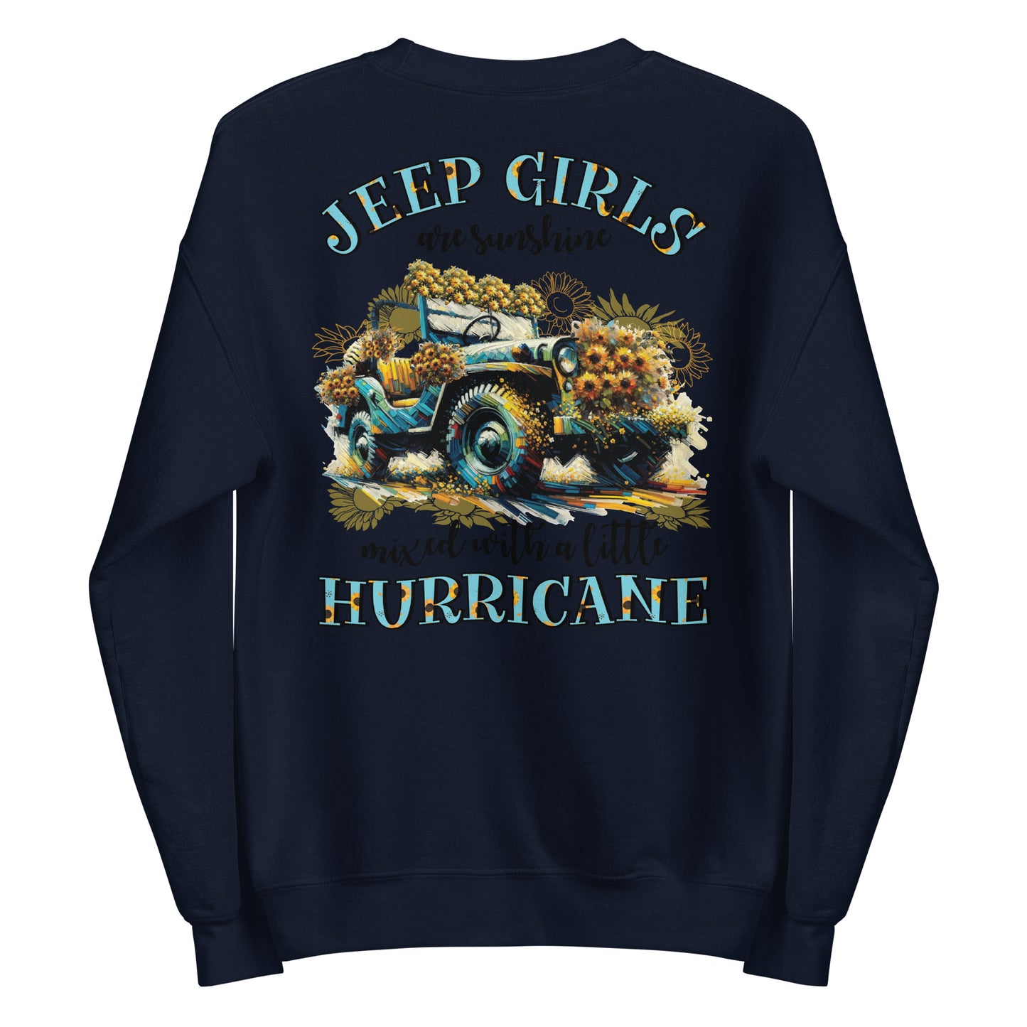 Unisex Sweatshirt Jeep Girl Hurricane