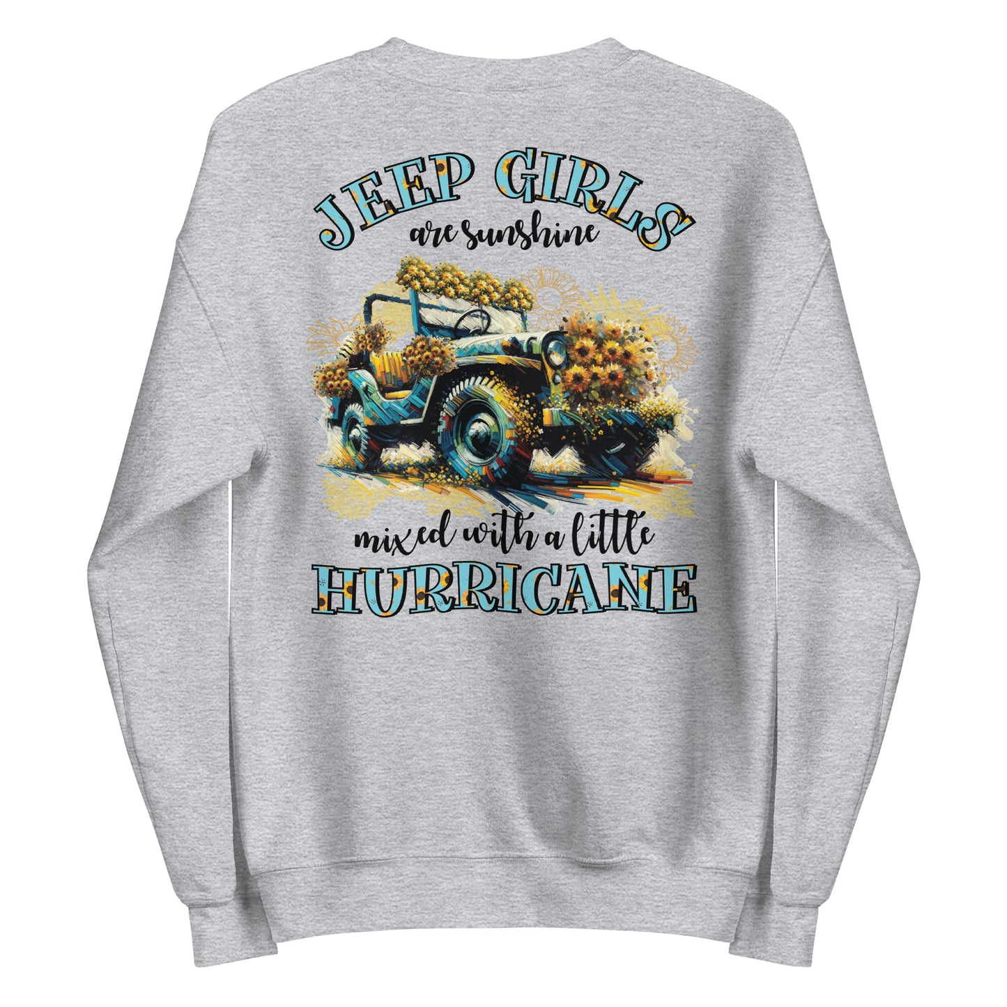 Unisex Sweatshirt Jeep Girl Hurricane