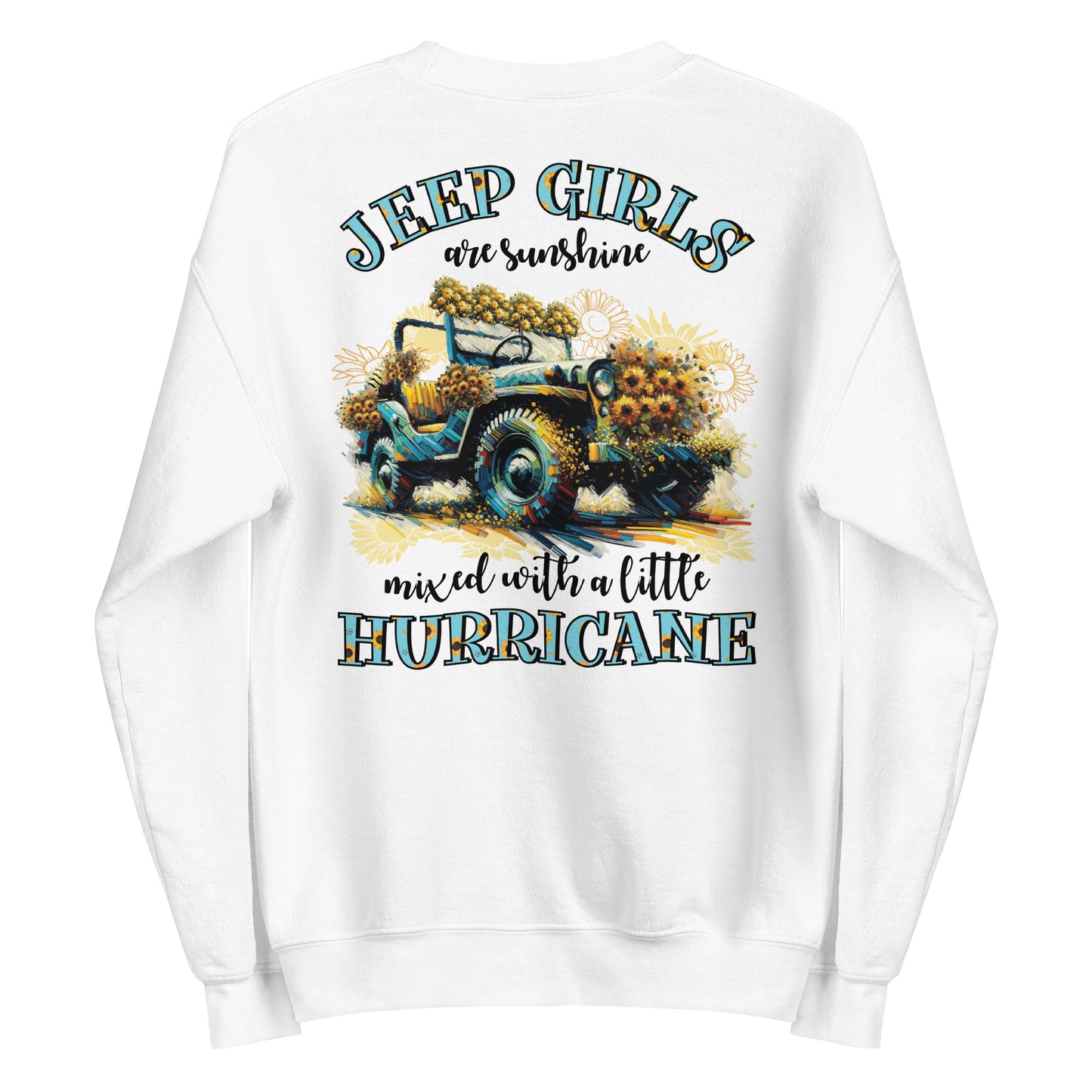 Unisex Sweatshirt Jeep Girl Hurricane